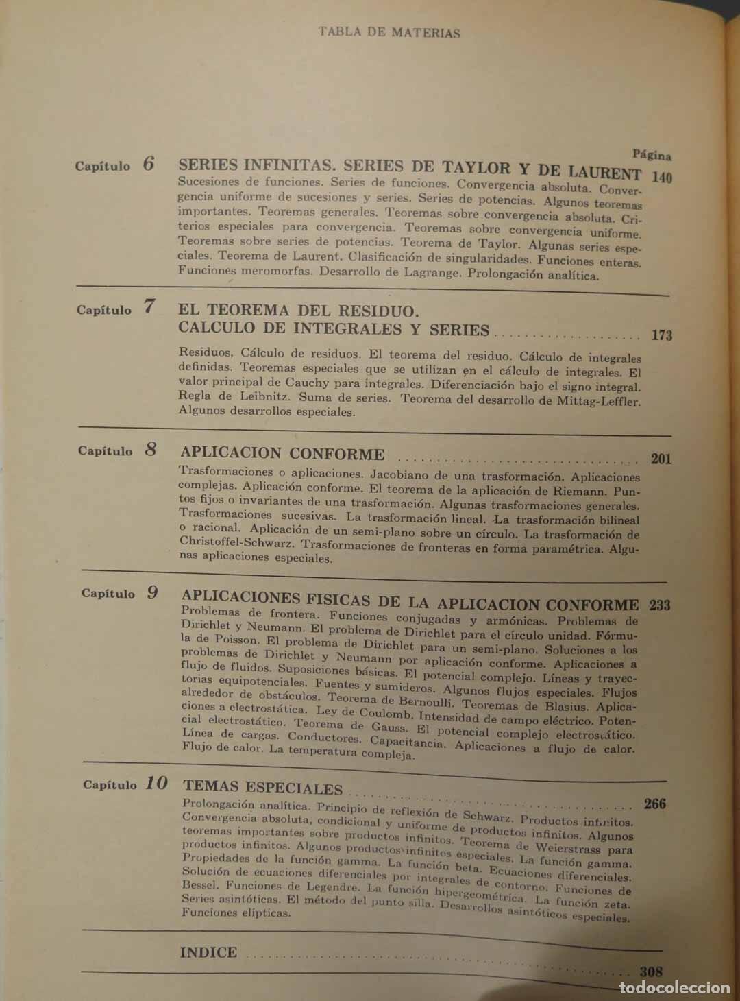 Libros de segunda mano de ciencias: VARIABLE COMPLEJA TEOR&Iacute;A Y 640 PROBLEMAS RESUELTOS. MURRAY R. SPIEGEL - Foto 3