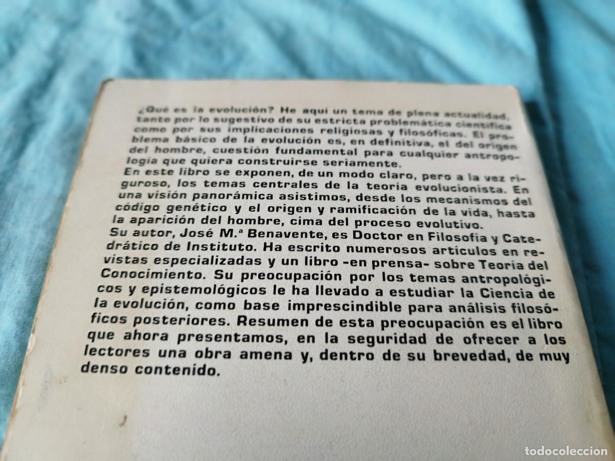 Libros de segunda mano: &iquest;QUE ES LA EVOLUCION? / J.M.BENAVENTE / GARA 53-58 / ZERO - Foto 4