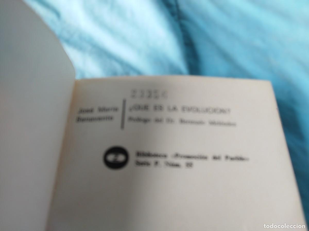 Libros de segunda mano: &iquest;QUE ES LA EVOLUCION? / J.M.BENAVENTE / GARA 53-58 / ZERO - Foto 5