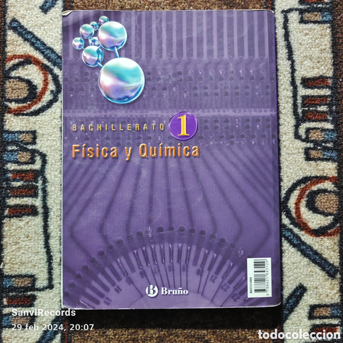 Libros de segunda mano de ciencias: F&Iacute;SICA Y QU&Iacute;MICA, BACHILLERATO 1 (BRU&Ntilde;O) - Foto 2