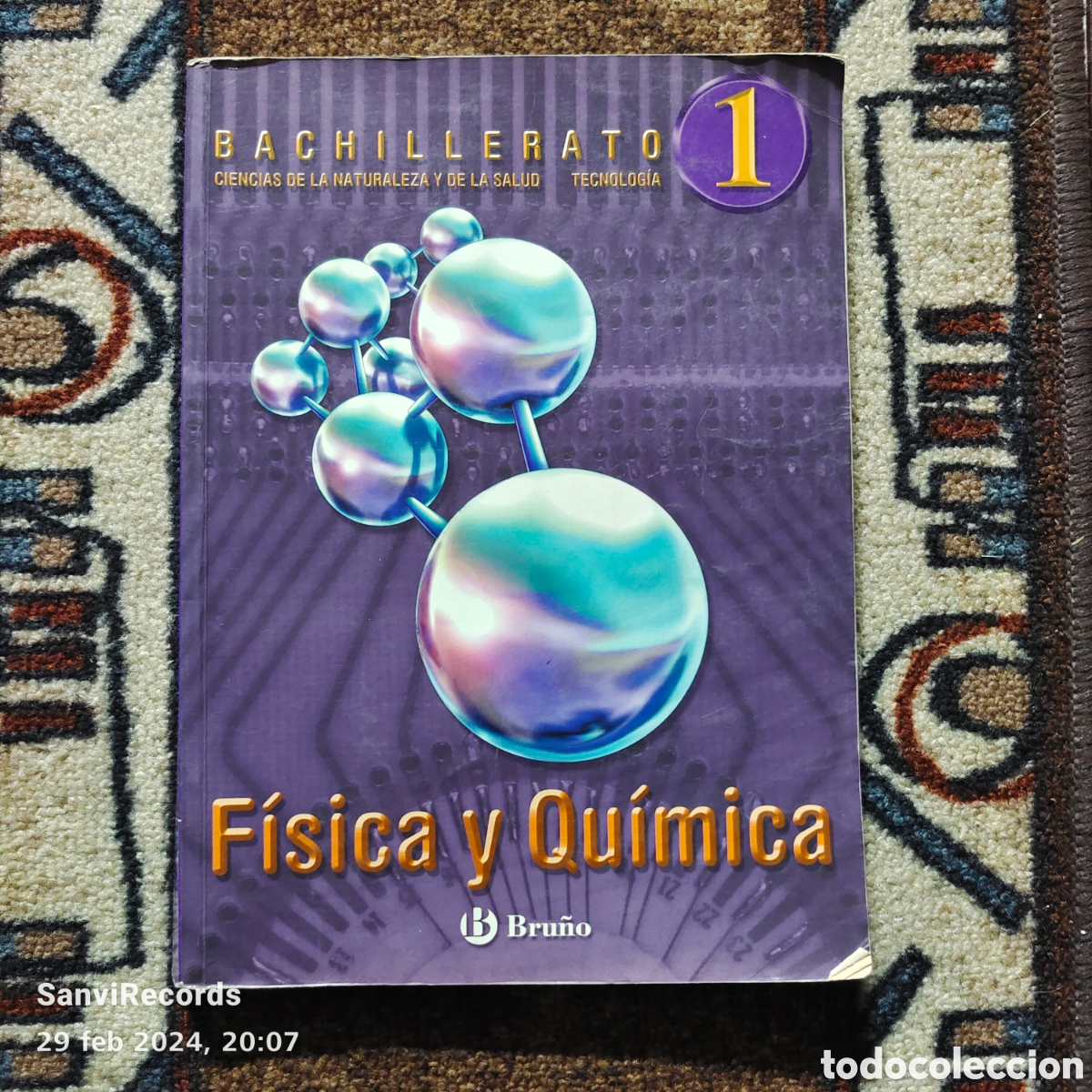 Libros de segunda mano de ciencias: F&Iacute;SICA Y QU&Iacute;MICA, BACHILLERATO 1 (BRU&Ntilde;O) - Foto 1