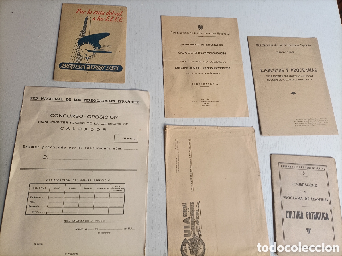 Libros de segunda mano de ciencias: Ferrocarriles espa&ntilde;oles concurso oposici&oacute;n . Trenes - Foto 1