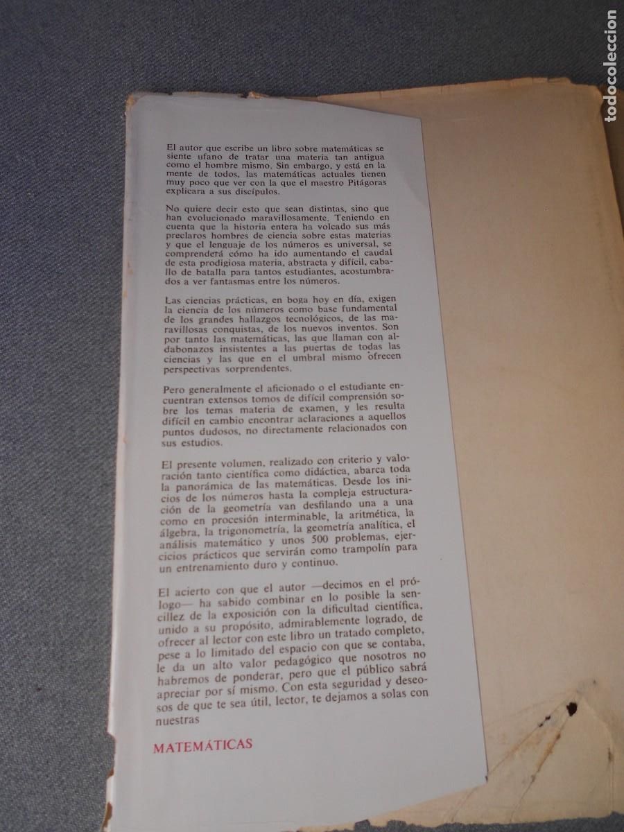 Libros de segunda mano de ciencias: MATEMATICAS. LUIS POSTIGO - Foto 4