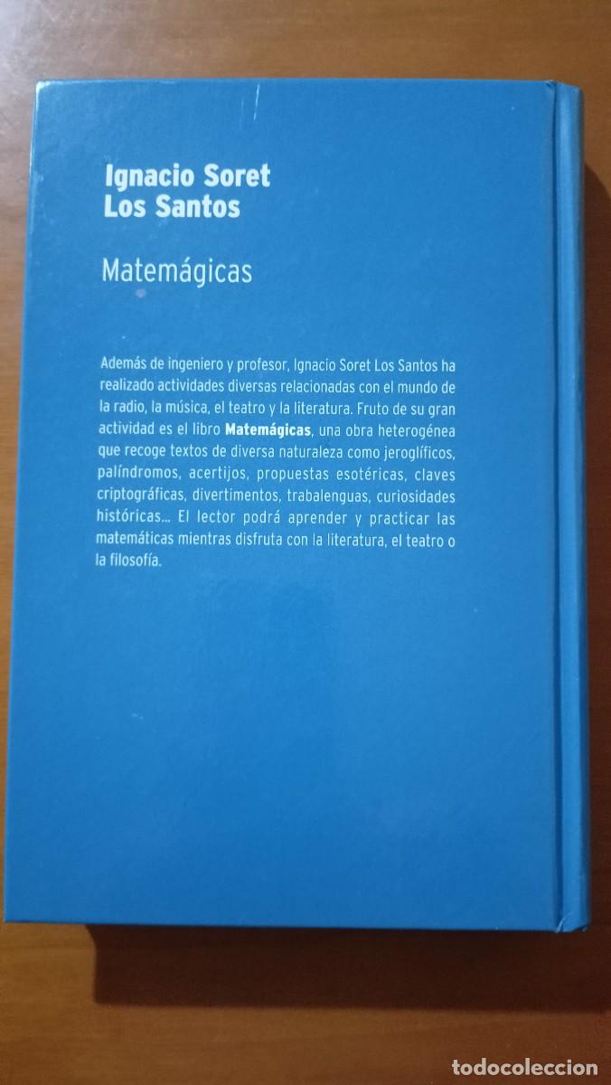 Libros de segunda mano de ciencias: Ignacio Soret Los Santos. Matem&aacute;gicas - Biblioteca Desaf&iacute;os Matem&aacute;ticos - Foto 2