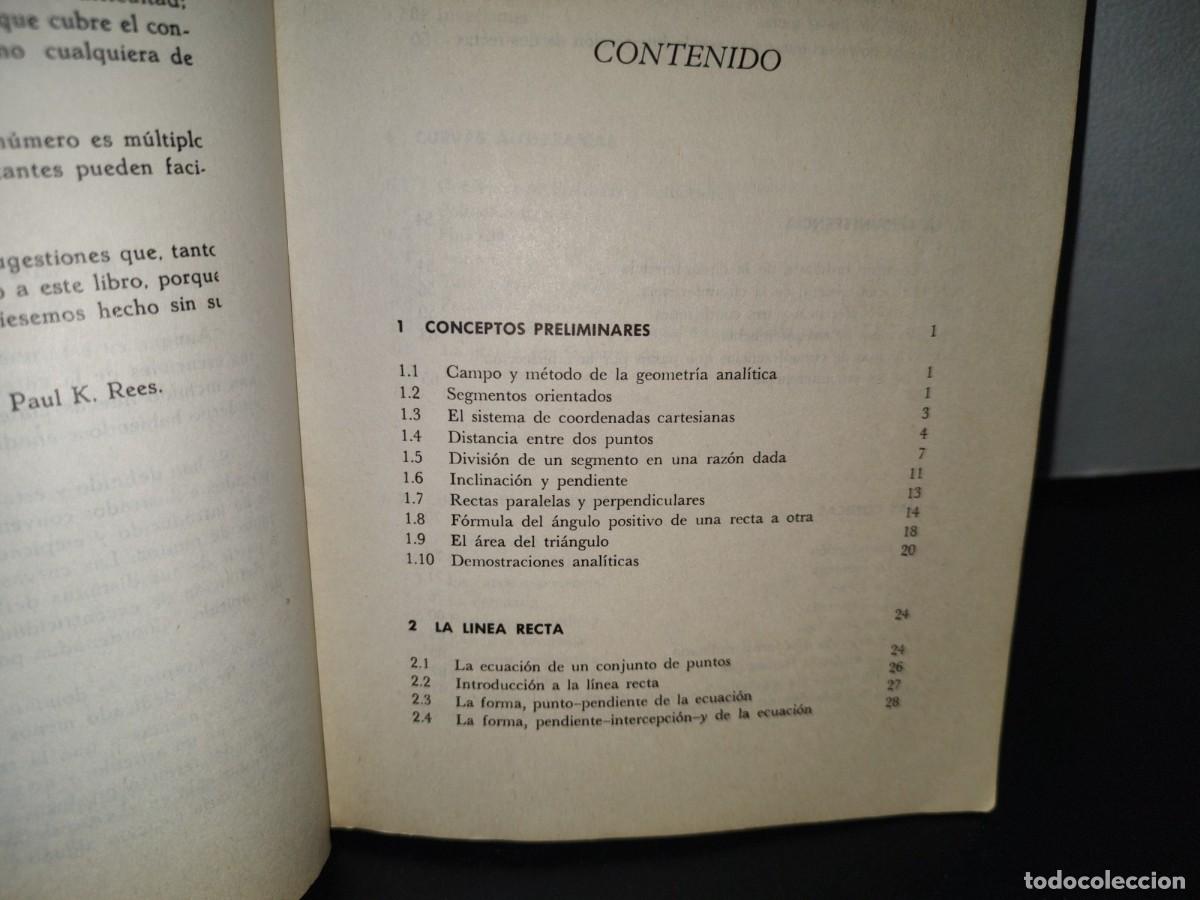 Libros de segunda mano de ciencias: 94- GEOMETR&Iacute;A ANAL&Iacute;TICA - PAUL K. REES - Foto 5