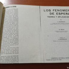 Libros de segunda mano de Ciencias: LOS FENÓMENOS DE ESPERA. TEORÍA Y APLICACIONES - FOTOCOPIA ENCUADERNADA DEL LIBRO ORIGINAL