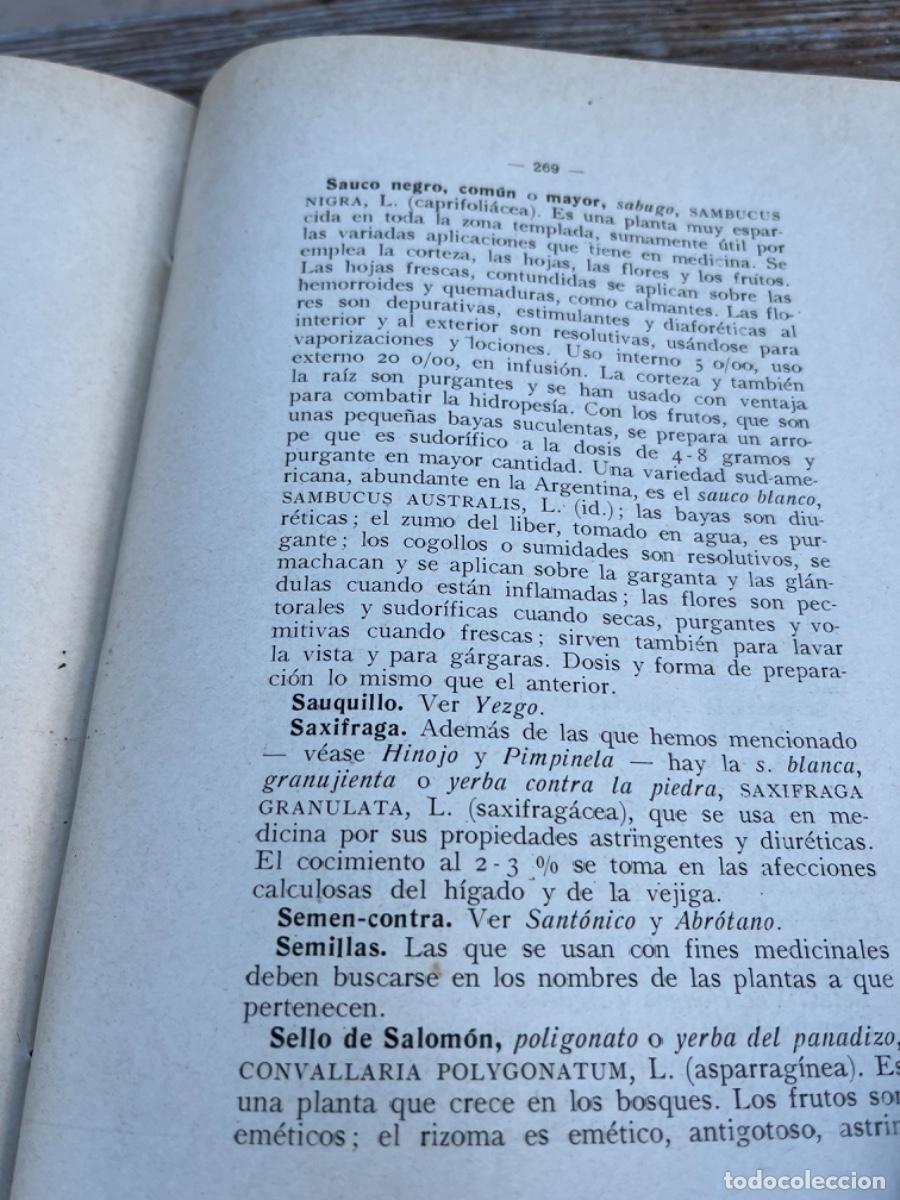 Libros de segunda mano: Plantas Medicinales( extranjeras e indigenas) - Foto 8