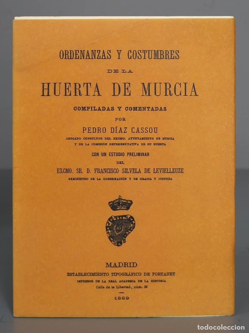 Second hand books: Ordenanzas y costumbres de la huerta de Murcia