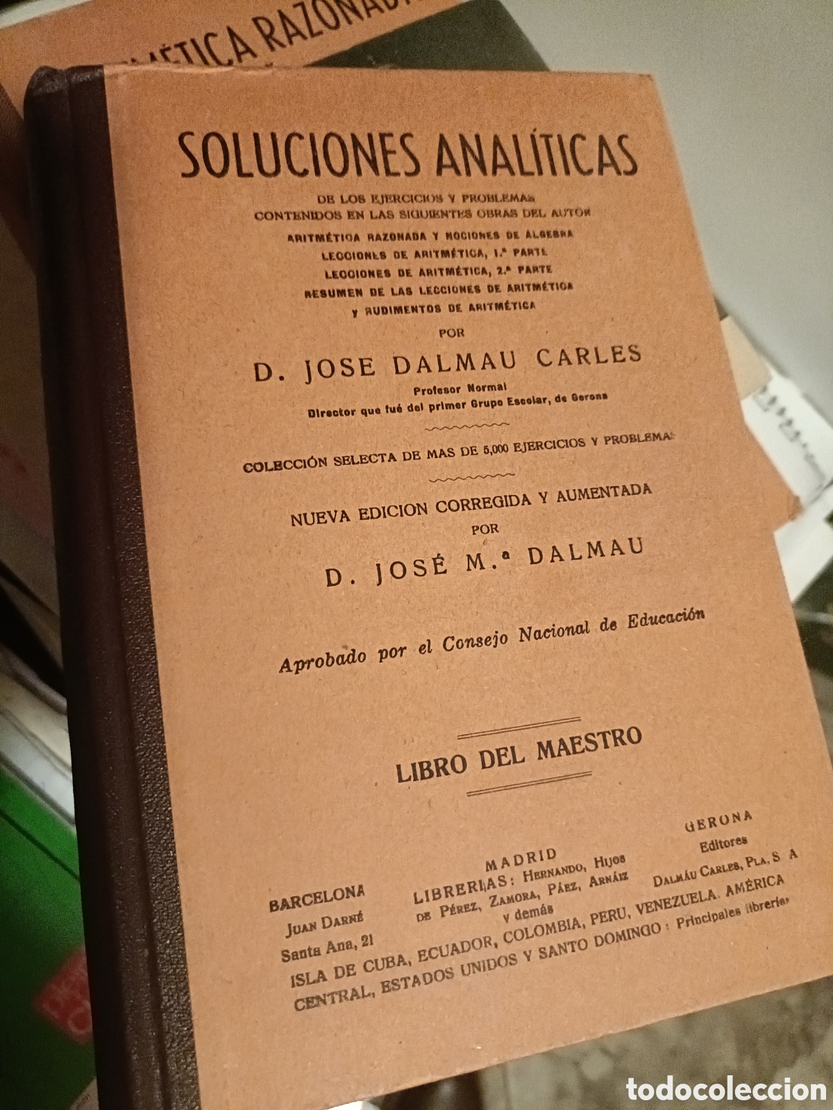 Libros de segunda mano de ciencias: Soluciones anal&iacute;ticas Jos&eacute; Dalmau Carles libro del maestro - Foto 1
