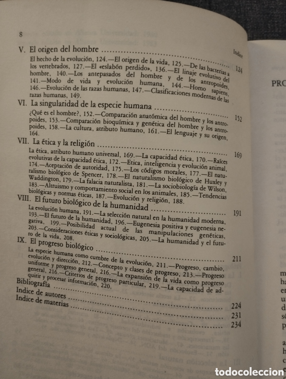 Libros de segunda mano: ORIGEN Y EVOLUCI&Oacute;N DEL HOMBRE (FRANCISCO J. AYALA) - Foto 4