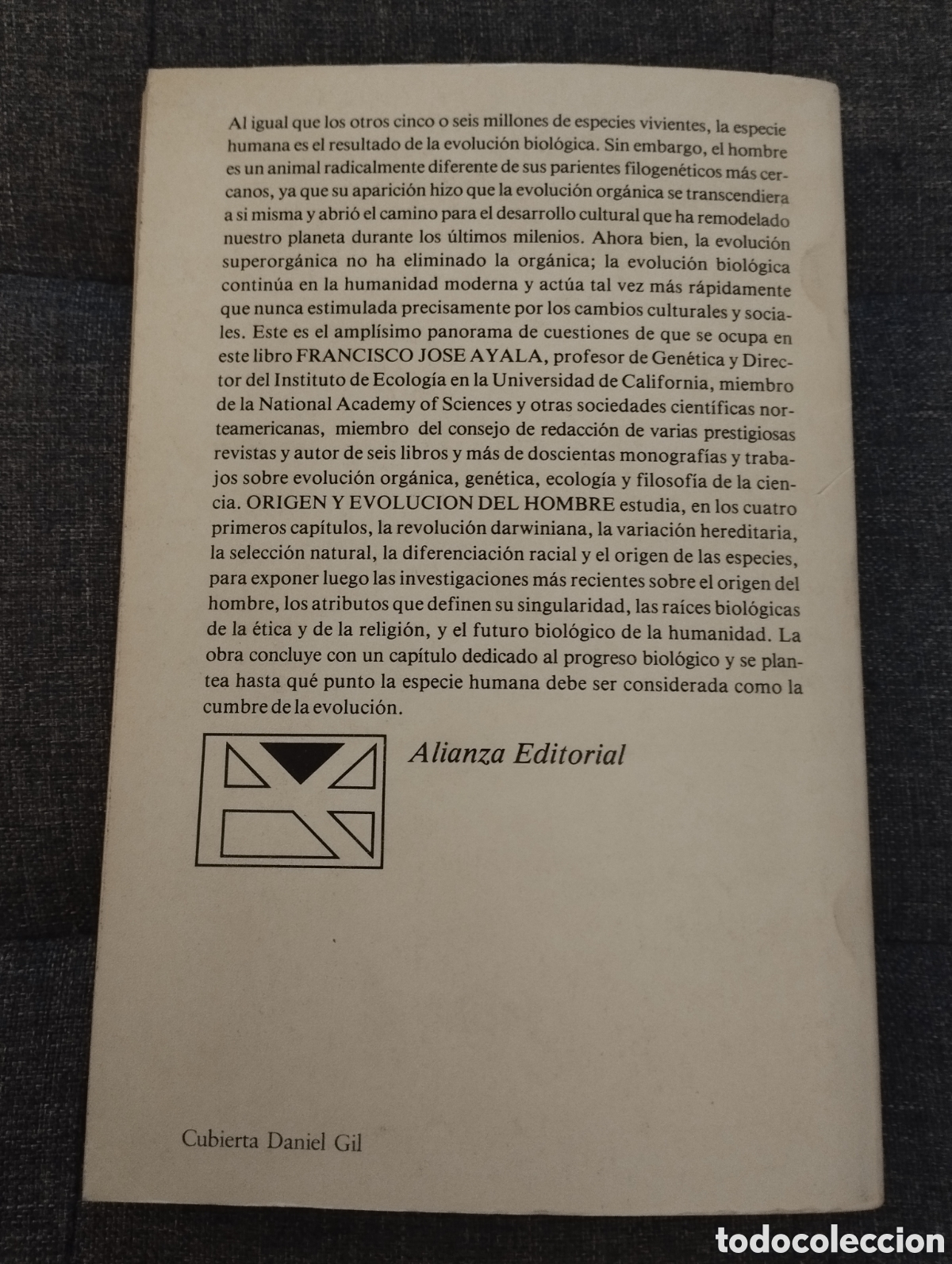 Libros de segunda mano: ORIGEN Y EVOLUCI&Oacute;N DEL HOMBRE (FRANCISCO J. AYALA) - Foto 5