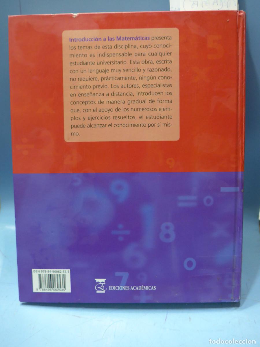 Libros de segunda mano de ciencias: INTRODUCCION A LAS MATEMATICAS - Foto 2