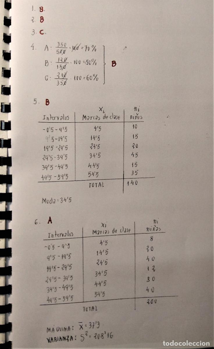 Libros de segunda mano de ciencias: UNED - INTRODUCCION AL ANALISIS DE DATOS - FORMULARIO Y EX&Aacute;MENES RESUELTOS - Foto 8