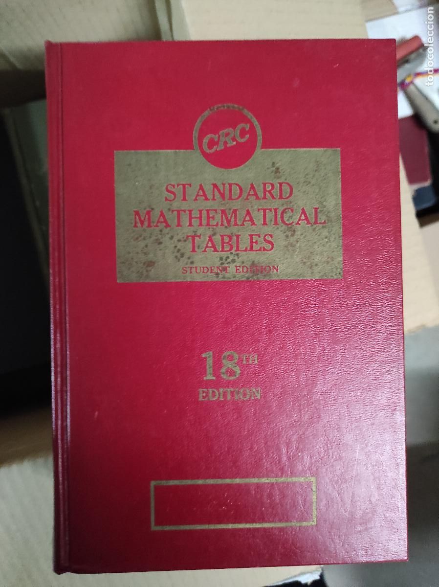 Libros de segunda mano de ciencias: STANDARD MATHEMATICAL TABLES. THE CHEMICAL RUBBER - Foto 1