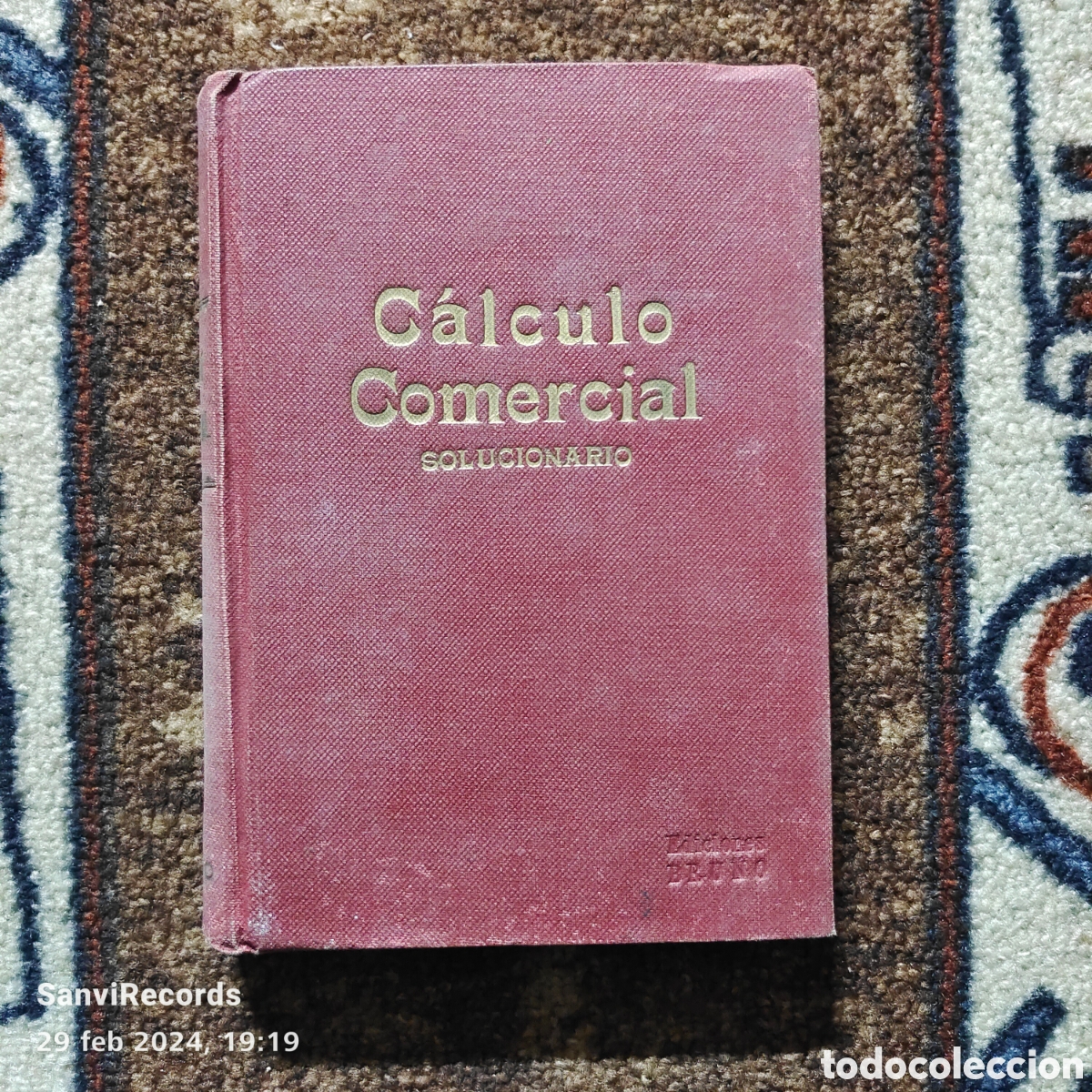 Libros de segunda mano de ciencias: C&Aacute;LCULO COMERCIAL, SOLUCIONARIO (BRU&Ntilde;O) - Foto 1