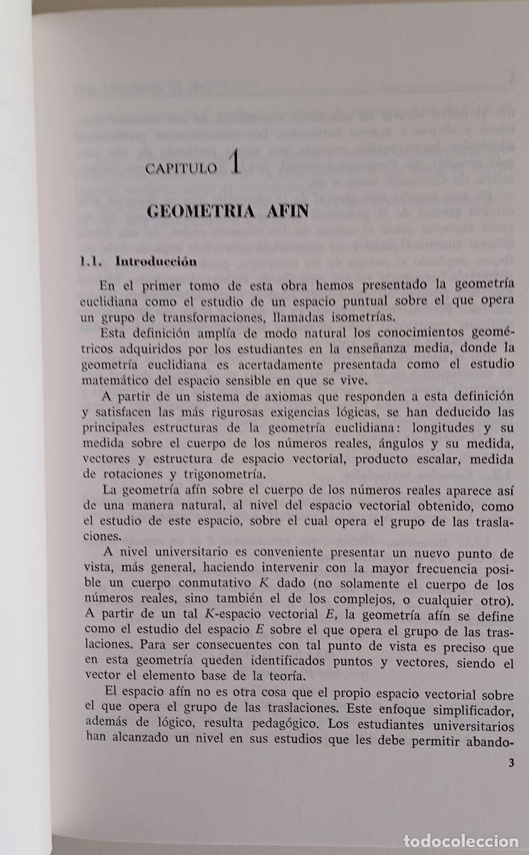 Libros de segunda mano de ciencias: COMPLEMENTOS DE GEOMETR&Iacute;A ALGEBRAICA. A. DONEDDU - Foto 4