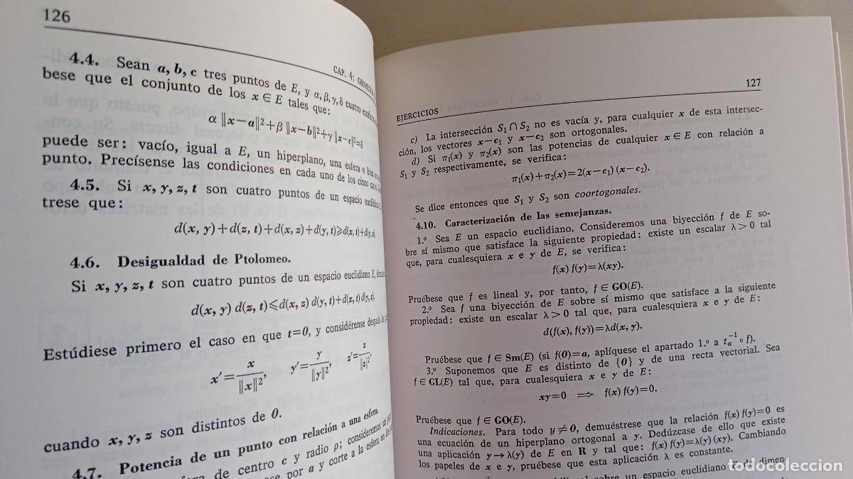 Libros de segunda mano de ciencias: COMPLEMENTOS DE GEOMETR&Iacute;A ALGEBRAICA. A. DONEDDU - Foto 5