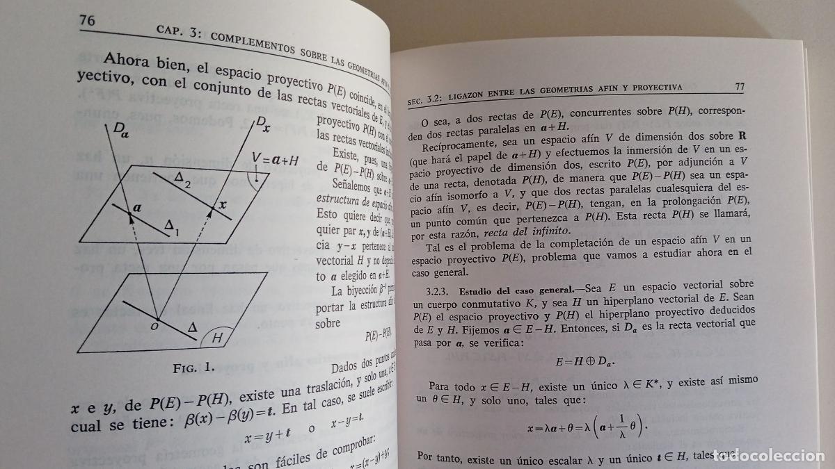 Libros de segunda mano de ciencias: COMPLEMENTOS DE GEOMETR&Iacute;A ALGEBRAICA. A. DONEDDU - Foto 6