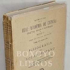 Libros de segunda mano: HERNÁNDEZ-PACHECO, EDUARDO. FISIOGRAFÍA DEL SOLAR HISPÁNICO. (PRIMERA Y SEGUNDA PARTE). 1956