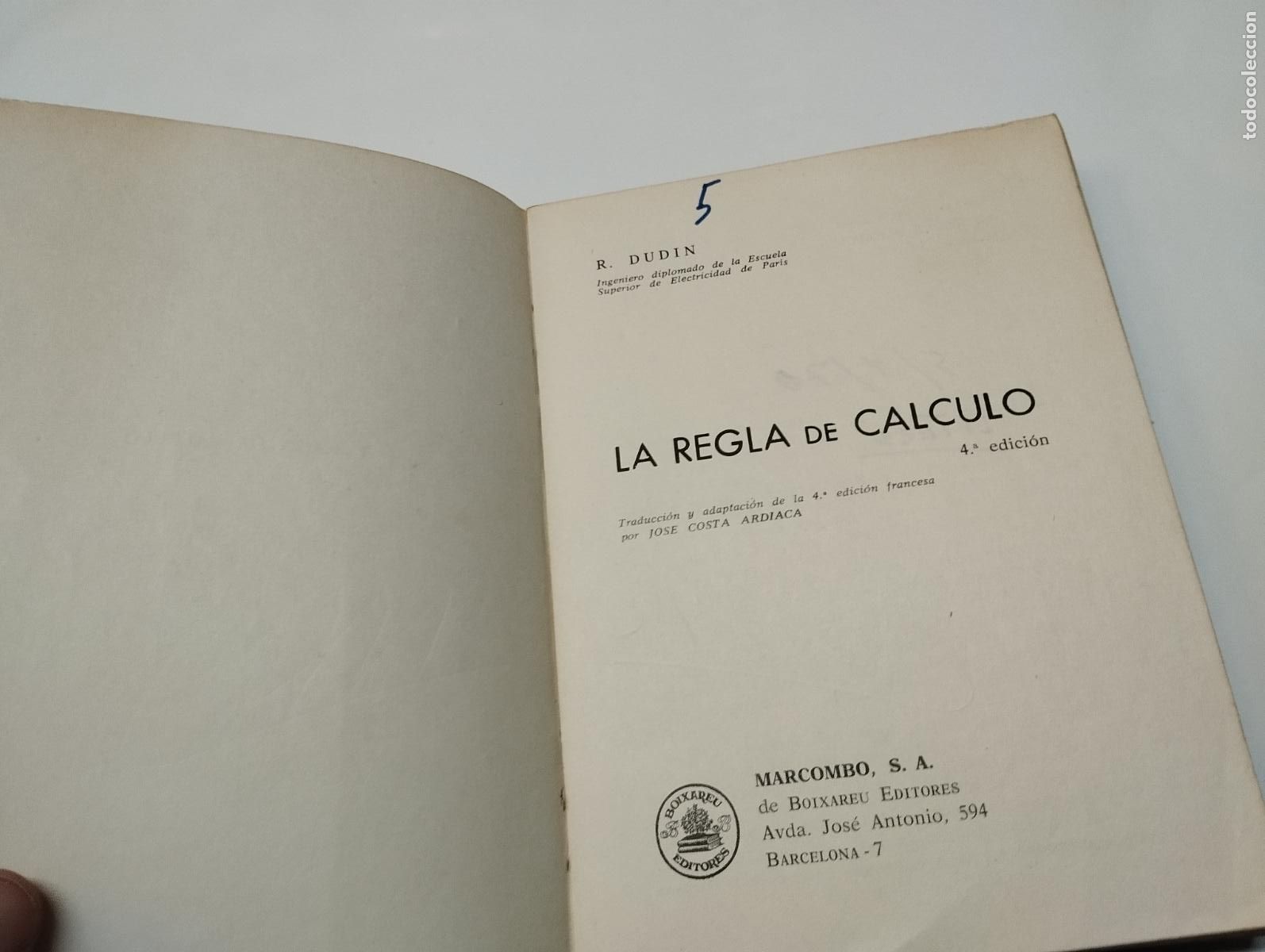 Libros de segunda mano de ciencias: LIBRO LA REGLA DE C&Aacute;LCULO E. DUDIN - Foto 2