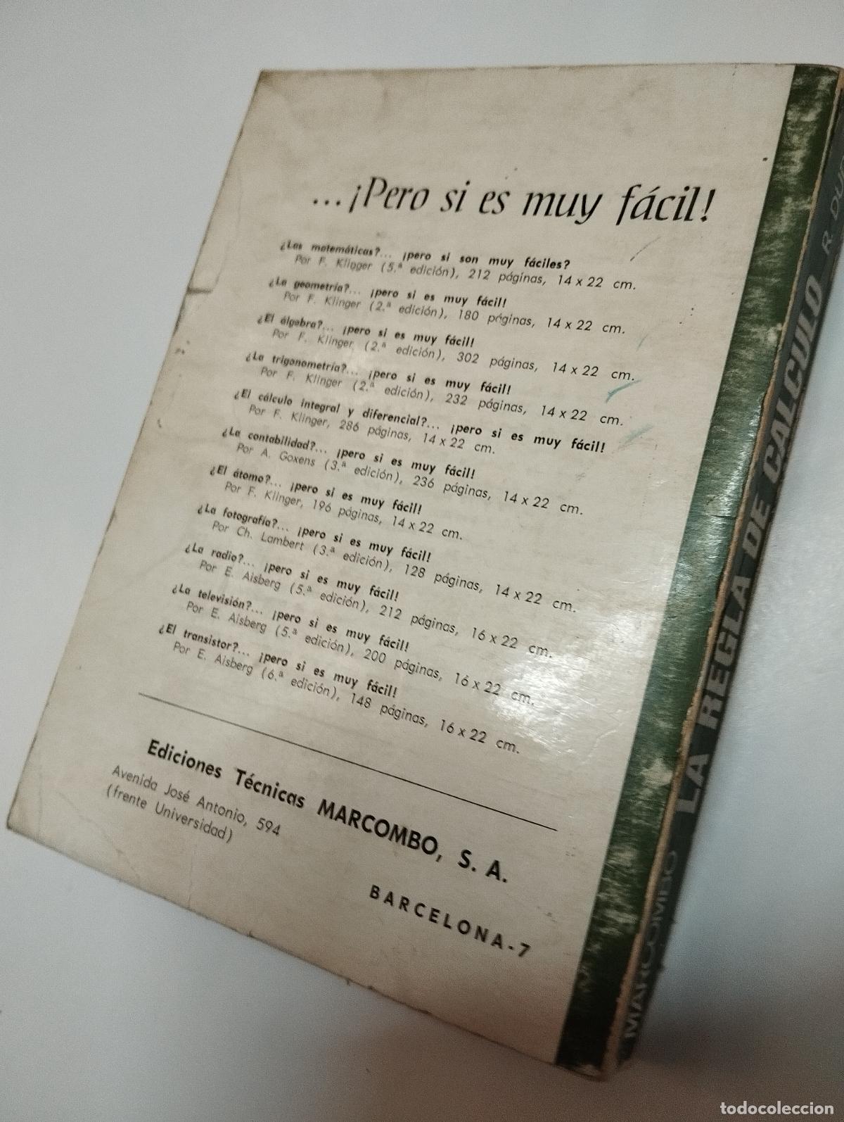 Libros de segunda mano de ciencias: LIBRO LA REGLA DE C&Aacute;LCULO E. DUDIN - Foto 3