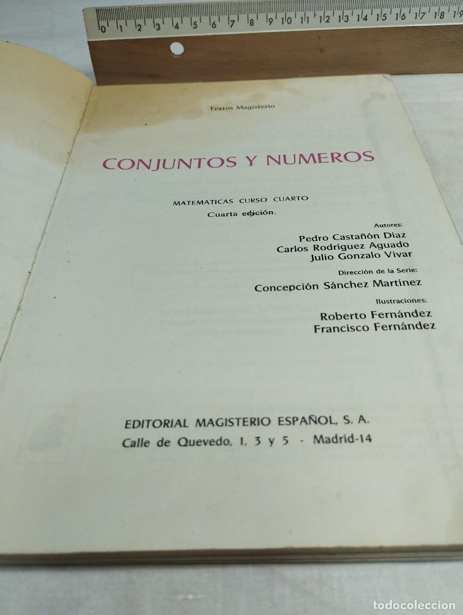 Libros de segunda mano de ciencias: Conjuntos y n&uacute;meros 4. Editorial Magisterio Espa&ntilde;ol, 1979 - Foto 2