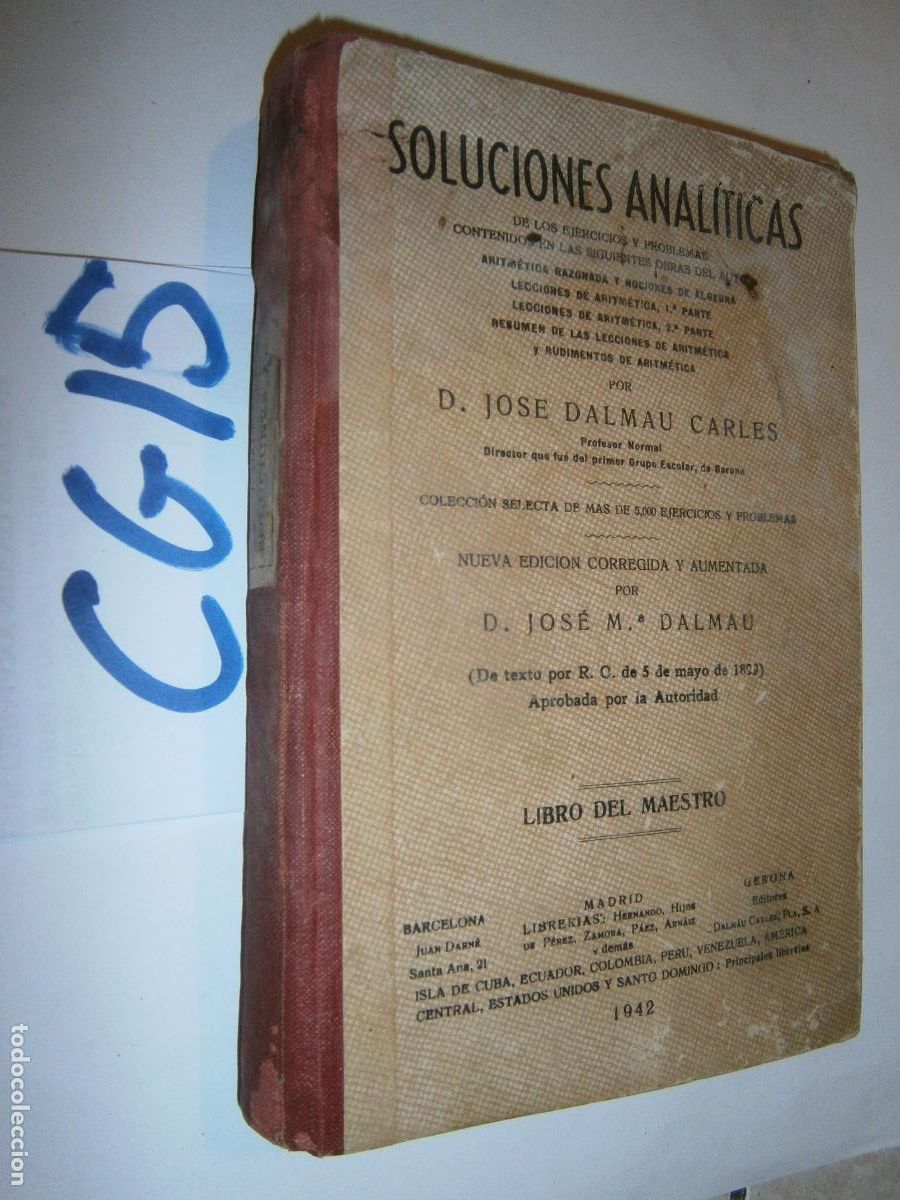 Libros de segunda mano de ciencias: ANTIGUO LIBRO DE TEXTO - SOLUCIONES ANALITICAS - Foto 1