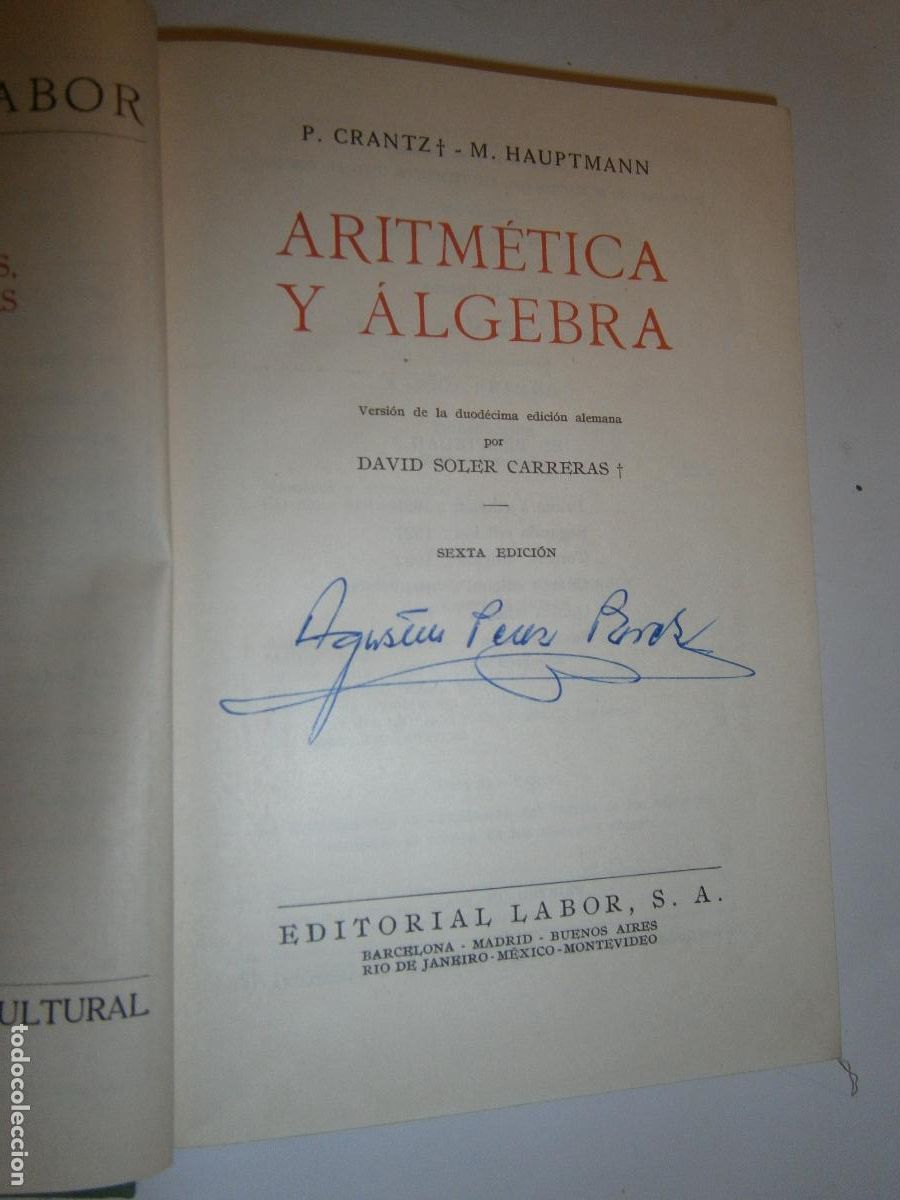 Libros de segunda mano de ciencias: ANTIGUO LIBRO DE TEXTO - ARITMETICA Y ALGEBRA - Foto 2