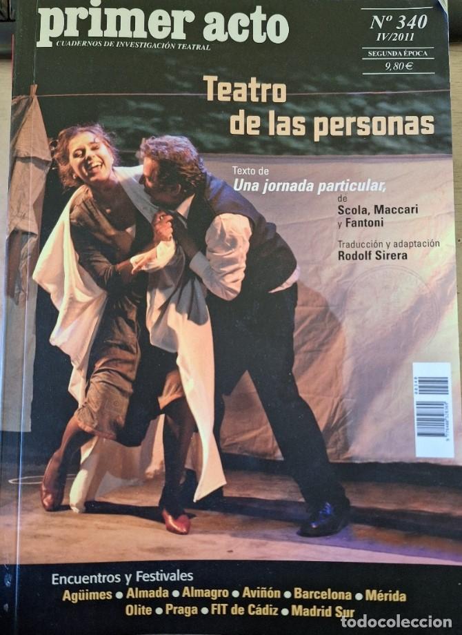 Libros de segunda mano de ciencias: PRIMER ACTO N&ordm; 340. TEATRO DE LAS PERSONAS. - - Foto 1