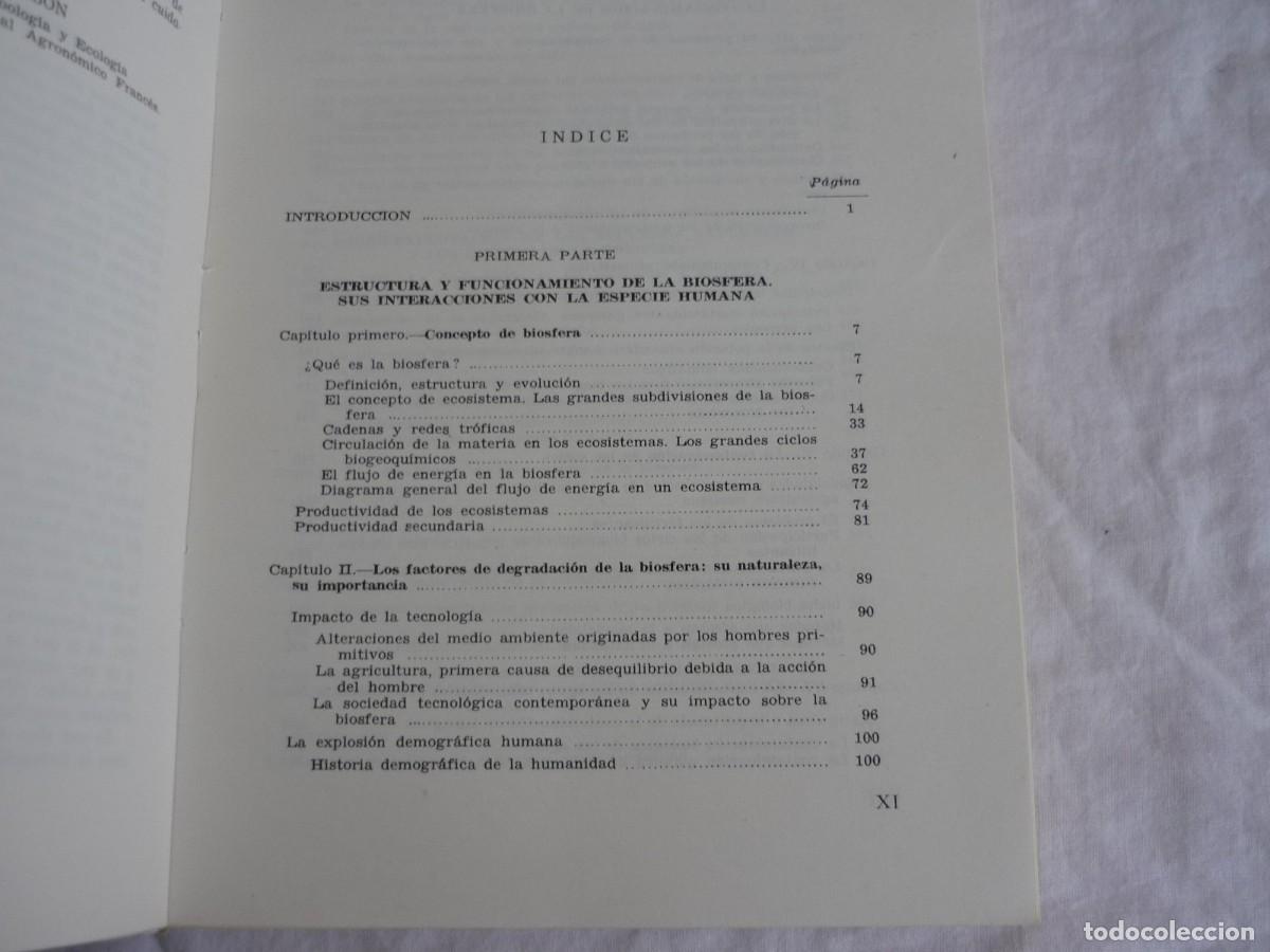 Libros de segunda mano: Elementos de ecolog&iacute;a aplicada, Fran&ccedil;oise Ramade, 1977 - Foto 8