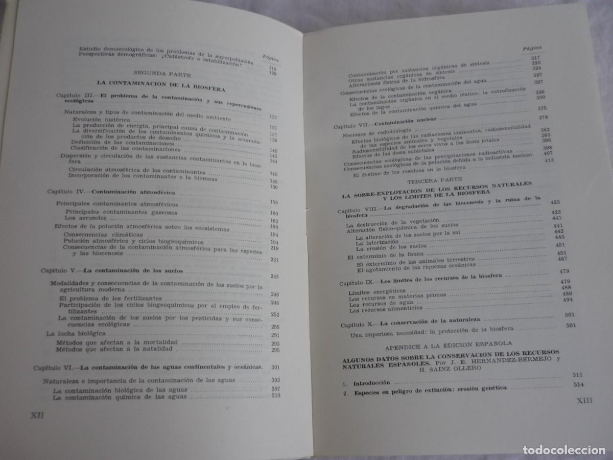 Libros de segunda mano: Elementos de ecolog&iacute;a aplicada, Fran&ccedil;oise Ramade, 1977 - Foto 9