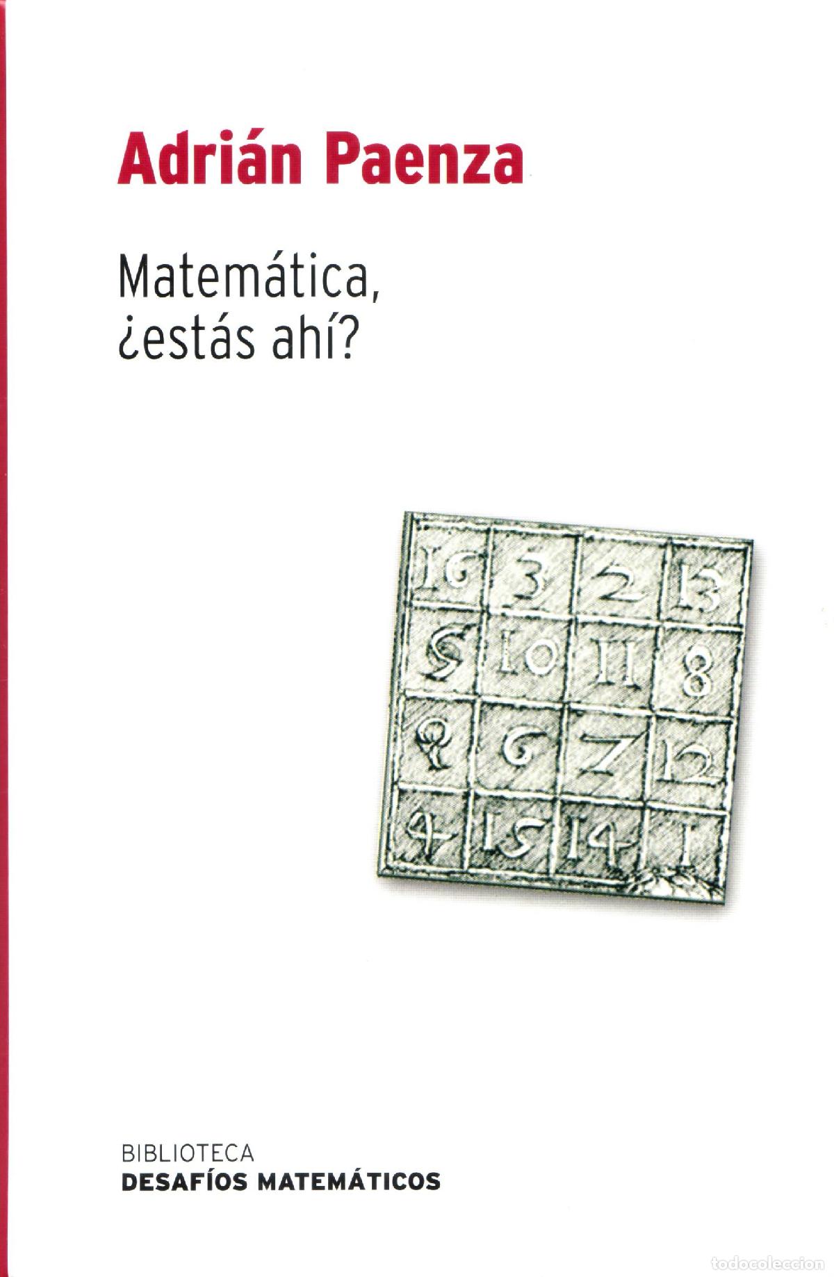 Libros de segunda mano de ciencias: Matematica, &iquest;estas ahi? - Paenza, Adrian - Foto 1