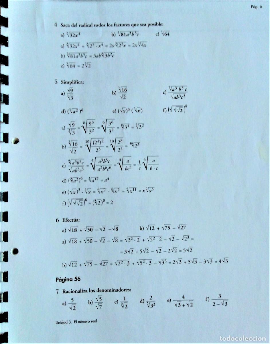 Libros de segunda mano de ciencias: ACTIVIDADES Y EJERCICIOS RESUELTOS DE 4&ordm; DE ESO OPCI&Oacute;N A - Foto 3