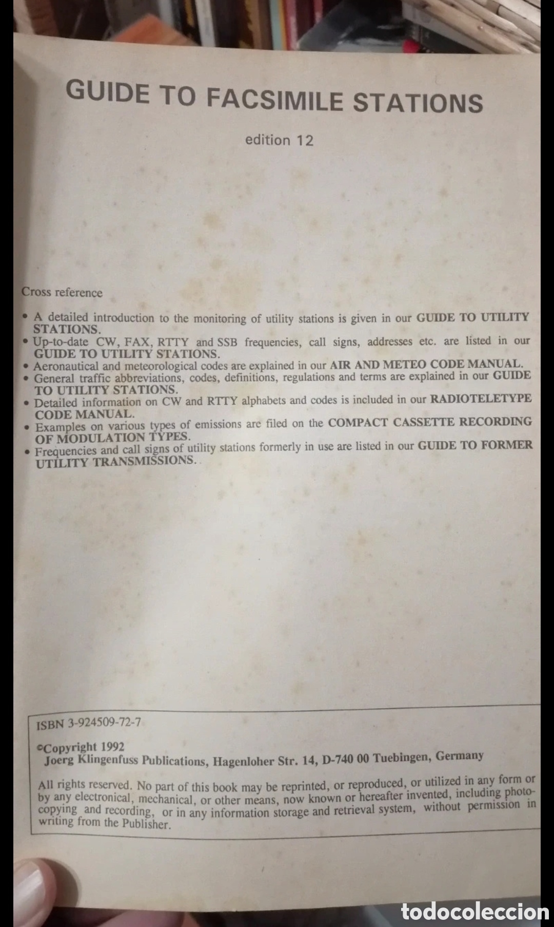 Libros de segunda mano de ciencias: Guide to facsimile stations Klingenfuss English book - Foto 5