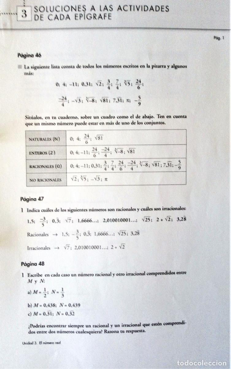 Libros de segunda mano de ciencias: ACTIVIDADES Y EJERCICIOS RESUELTOS DE 4&ordm; DE ESO OPCI&Oacute;N A - Foto 9