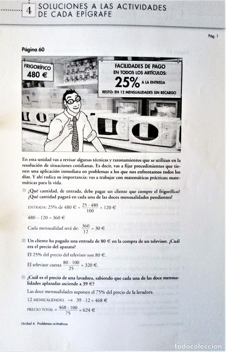 Libros de segunda mano de ciencias: ACTIVIDADES Y EJERCICIOS RESUELTOS DE 4&ordm; DE ESO OPCI&Oacute;N A - Foto 10