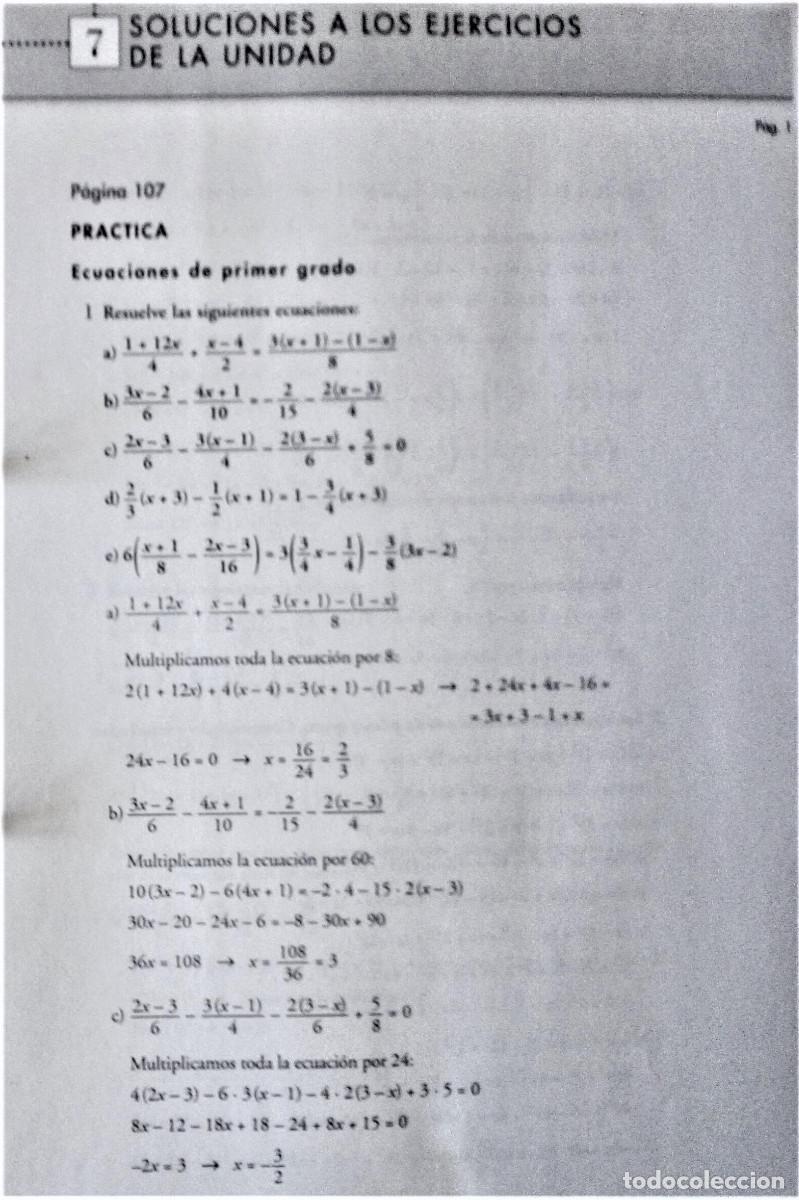 Libros de segunda mano de ciencias: ACTIVIDADES Y EJERCICIOS RESUELTOS DE 4&ordm; DE ESO OPCI&Oacute;N A - Foto 14