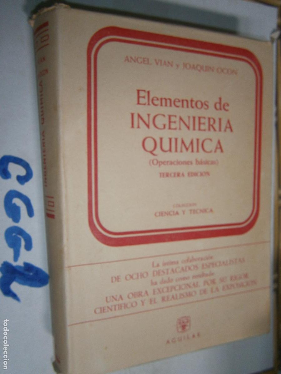 Libros de segunda mano de ciencias: ANTIGUO LIBRO - ELEMENTOS DE INGENIERIA QUIMICA - Foto 1