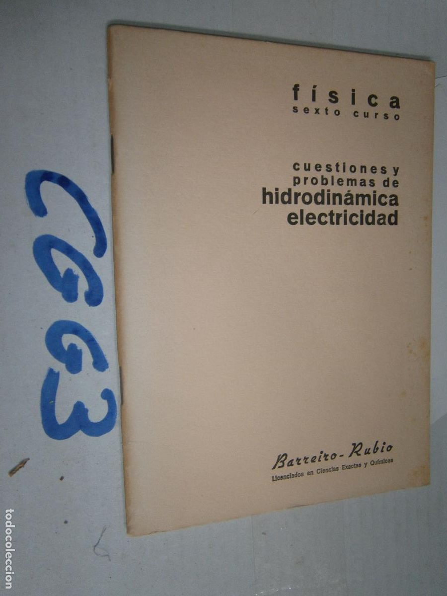 Libros de segunda mano de ciencias: PROBLEMAS HIDRODINAMICA ELECTRICIDAD - Foto 1