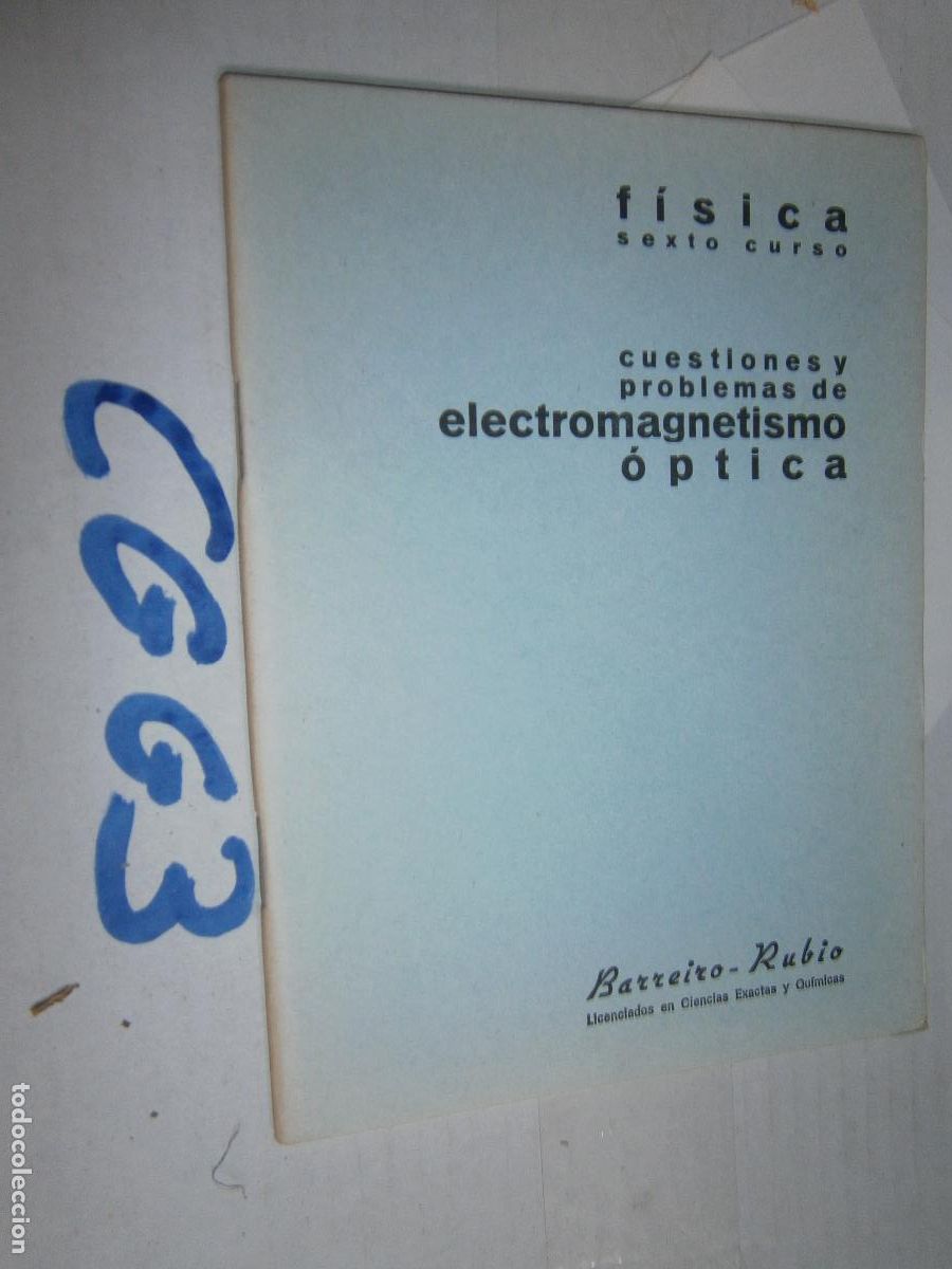 Libros de segunda mano de ciencias: CUESTIONES Y PROBLEMAS DE ELECTROMAGNETISMO Y OPTICA - Foto 1
