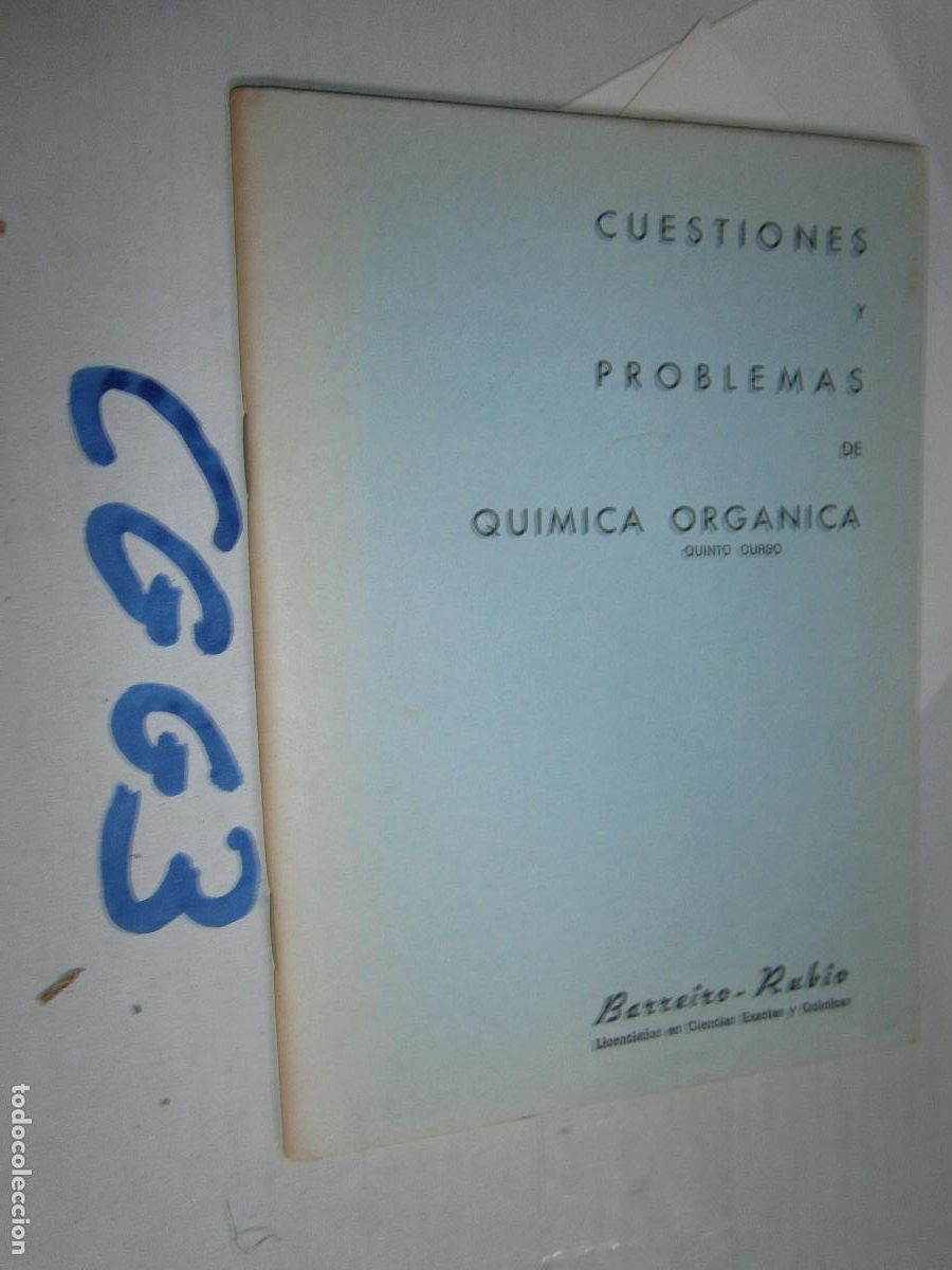 Libros de segunda mano de ciencias: CUESTIONES Y PROBLEMAS DE QUIMICA ORGANICA - Foto 1
