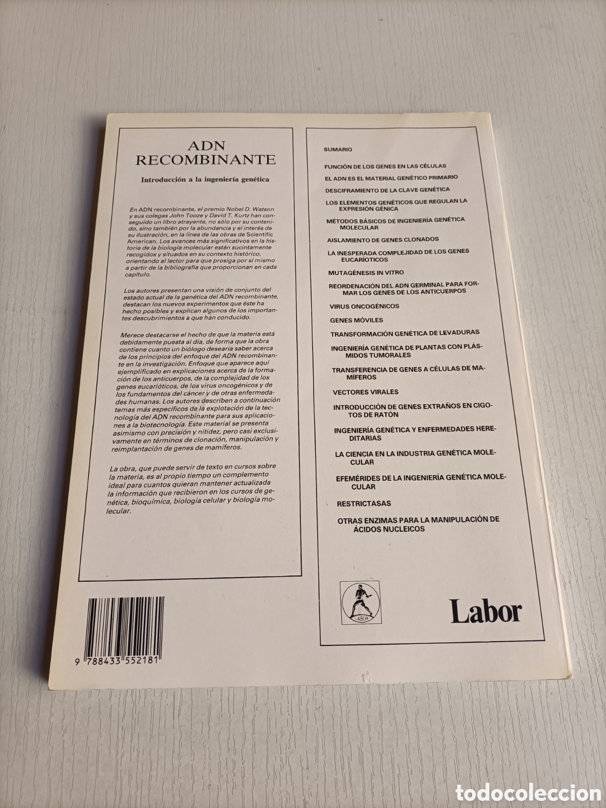 Libros de segunda mano de ciencias: ADN Recombinante. Introducci&oacute;n a la ingenier&iacute;a gen&eacute;tica. James D..Watson - Foto 4