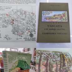 Libros de segunda mano: VIZCAYA Y SU PAISAJE VEGETAL GEOBOTÁNICA VIZCAÍNA EMILIO GUINEA BILBAO 1985 MAPAS FLORA PAIS VASCO