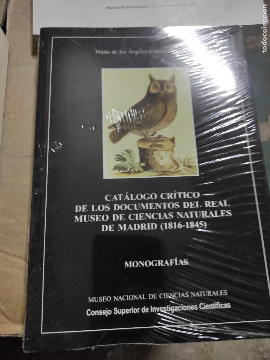 Gebrauchte B&uuml;cher: CATALOGO CRITICO DE LOS DOCUM ENTOS DEL REAL MUSEO DE CIENCIAS NATURALES - nuevo