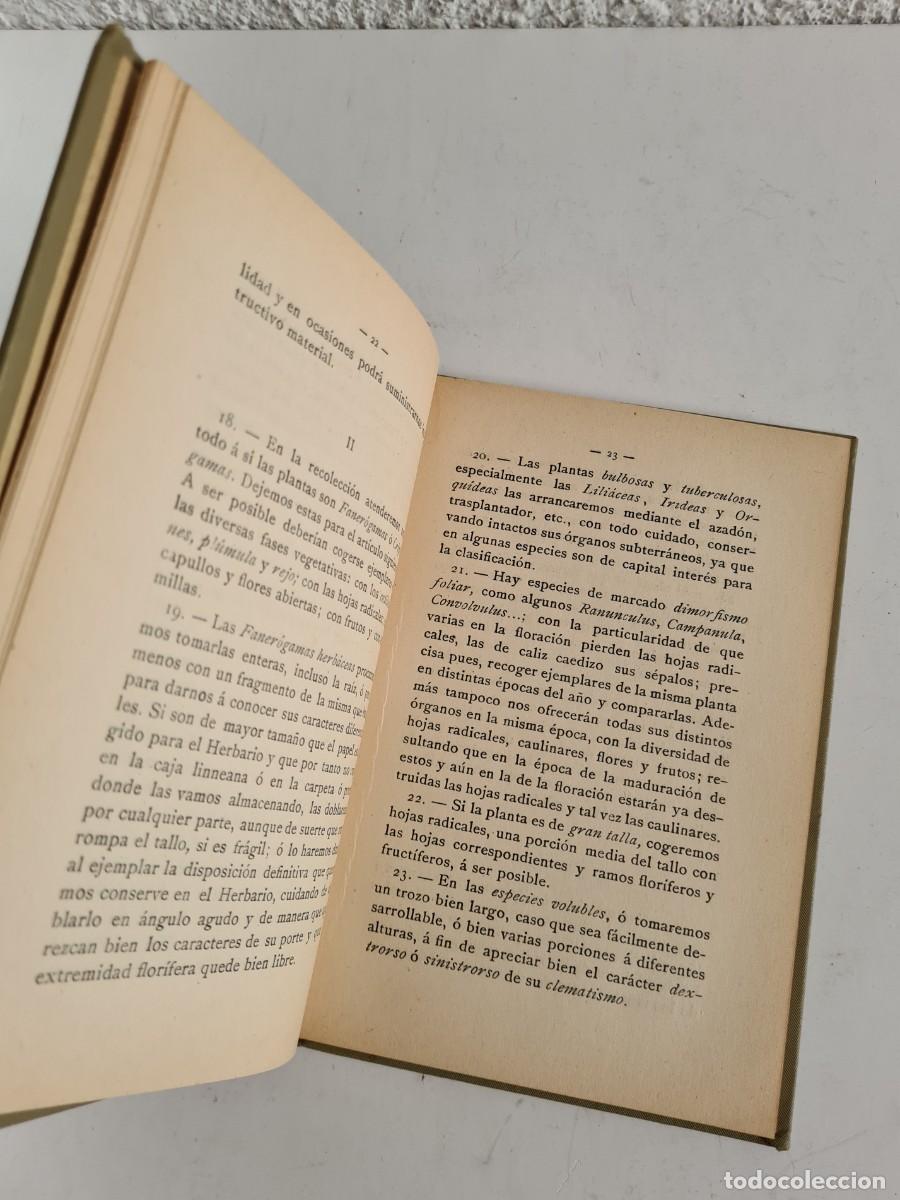Libros de segunda mano: Antiguo Manual Pr&aacute;ctico del Bot&aacute;nico Herborizador 1908 - Bot&aacute;nica - Foto 14
