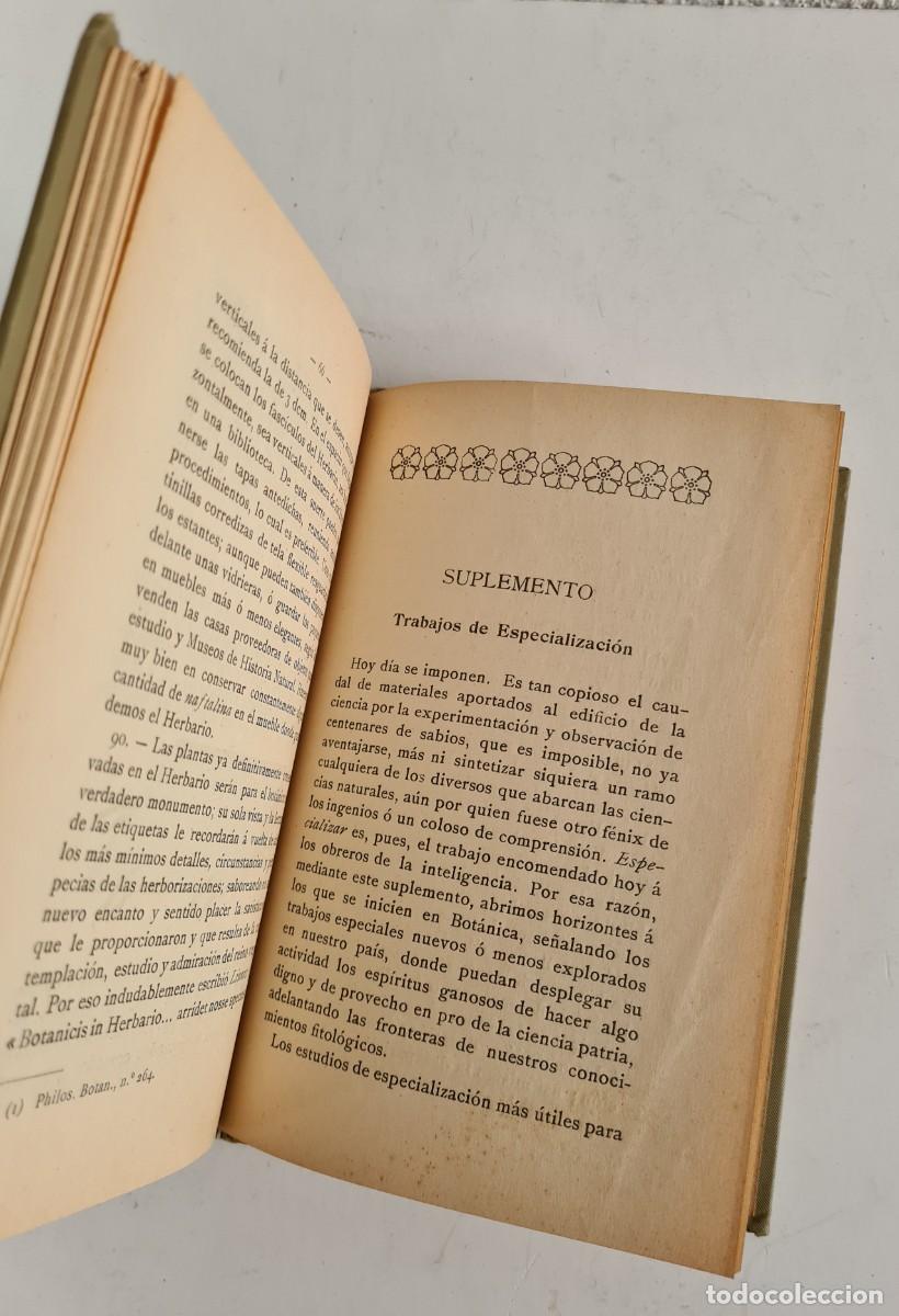 Libros de segunda mano: Antiguo Manual Pr&aacute;ctico del Bot&aacute;nico Herborizador 1908 - Bot&aacute;nica - Foto 18