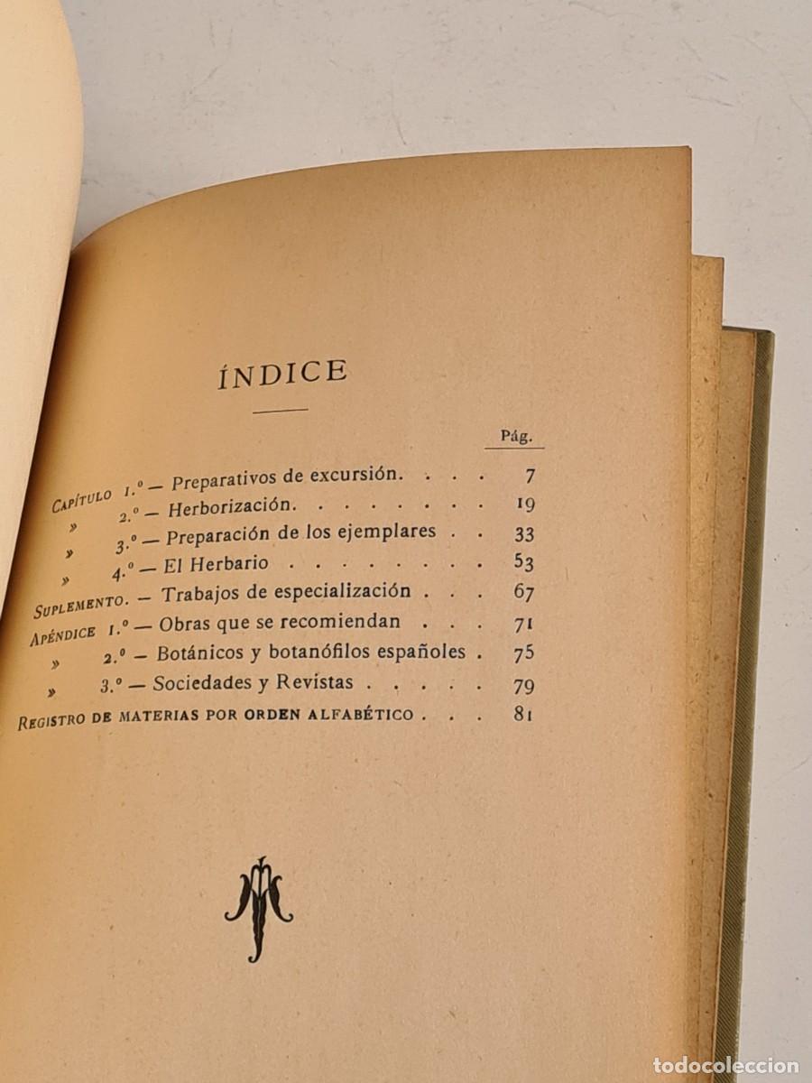 Libros de segunda mano: Antiguo Manual Pr&aacute;ctico del Bot&aacute;nico Herborizador 1908 - Bot&aacute;nica - Foto 19