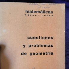 Libros de segunda mano de Ciencias: CUESTIONES Y PROBLEMAS DE GEOMETRÍA