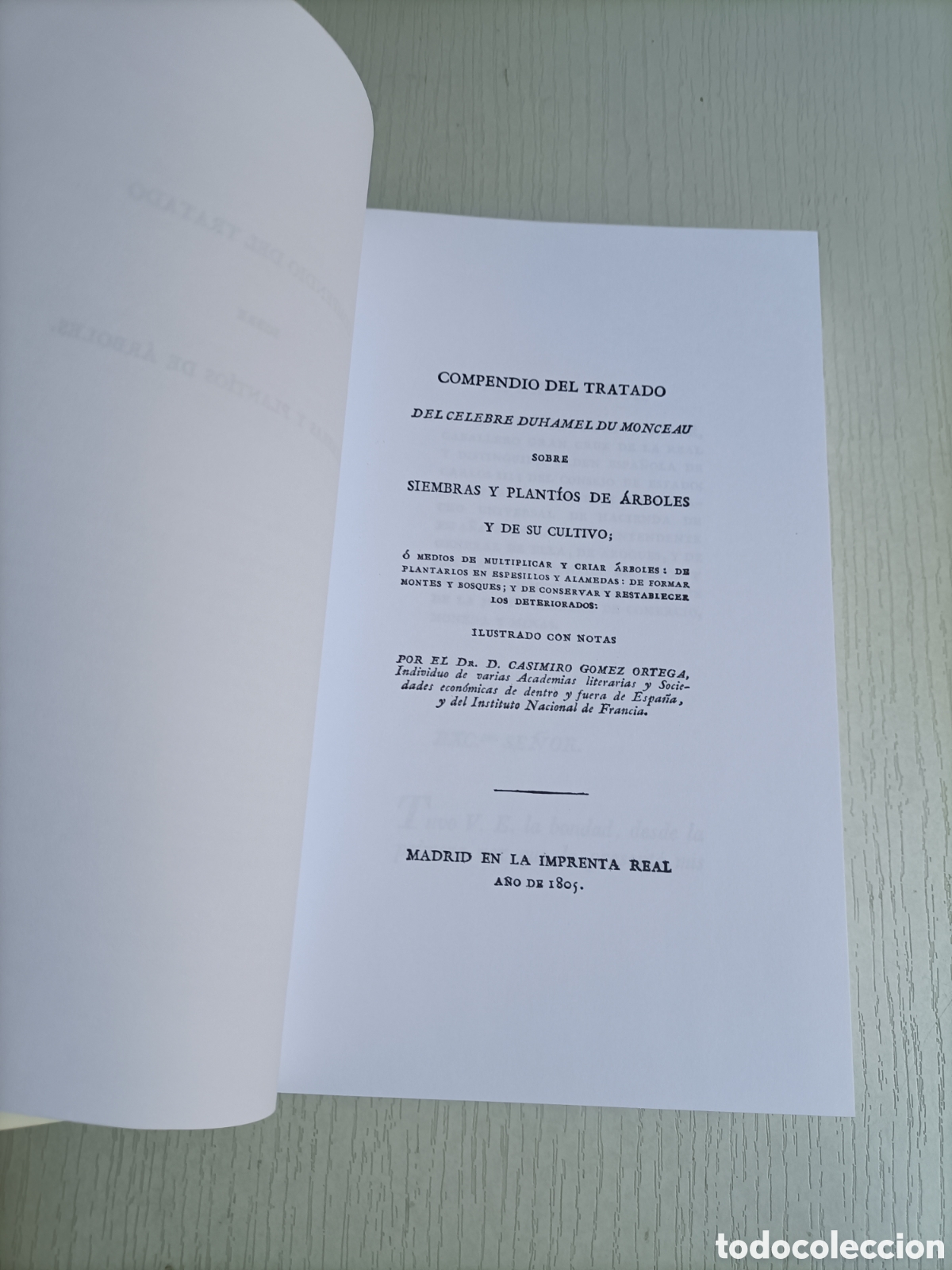 Libros de segunda mano: Compendio del tratado sobre siembras y plantios de &aacute;rboles Duhamel facsimil - Foto 10