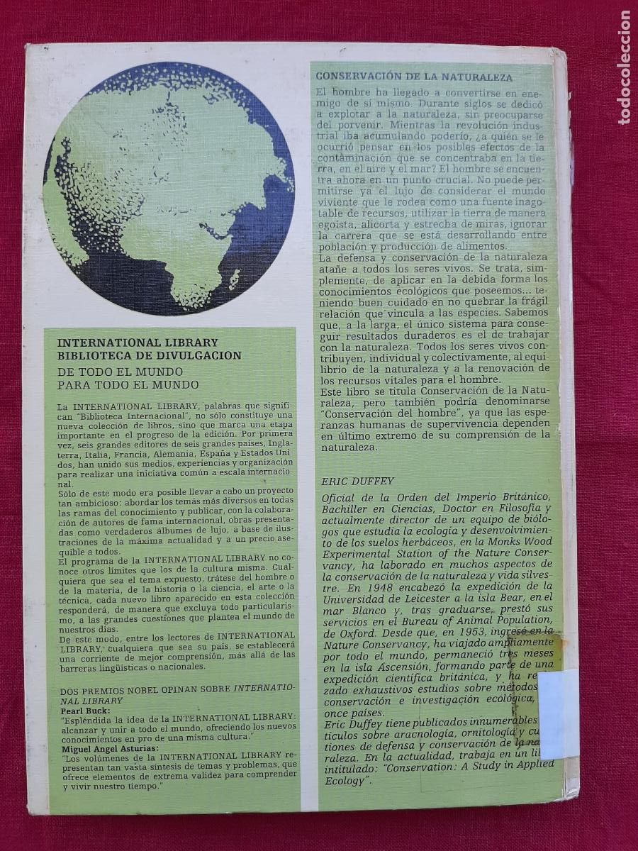 Libros de segunda mano: Conservaci&oacute;n de la Naturaleza - Duffey, Eric - Foto 2